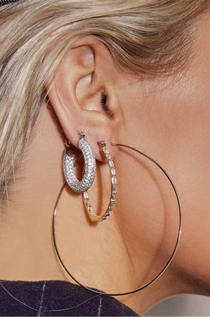 LUV AJ | Pave Baby Amalfi Hoops