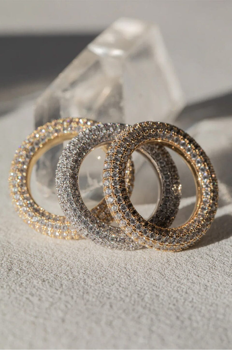 LUV AJ | Pave Amalfi Ring - Gold