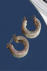 LUV AJ | Pave Baby Amalfi Hoops