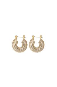 LUV AJ | Pave Mini Donut Hoops