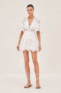 ALEXIS | Pia Dress - White