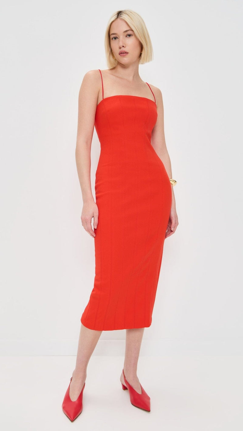 MISHA | The Irisha Bonded Dress - Grenadine