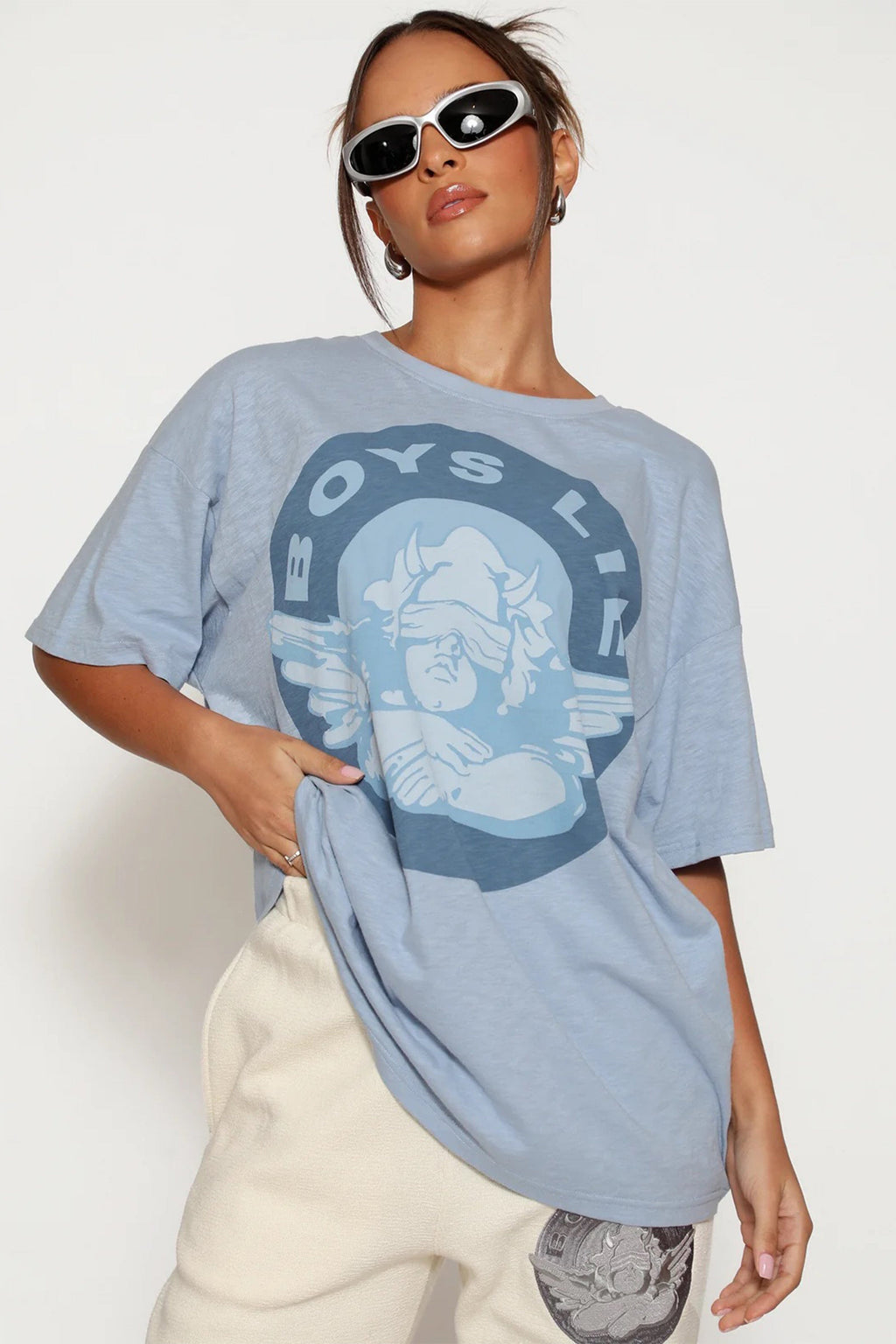 BOYS LIE | Blindsided Boyfriend Tee - Blue