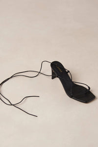 ALOHAS | Bellini Leather Strappy Heel - Black
