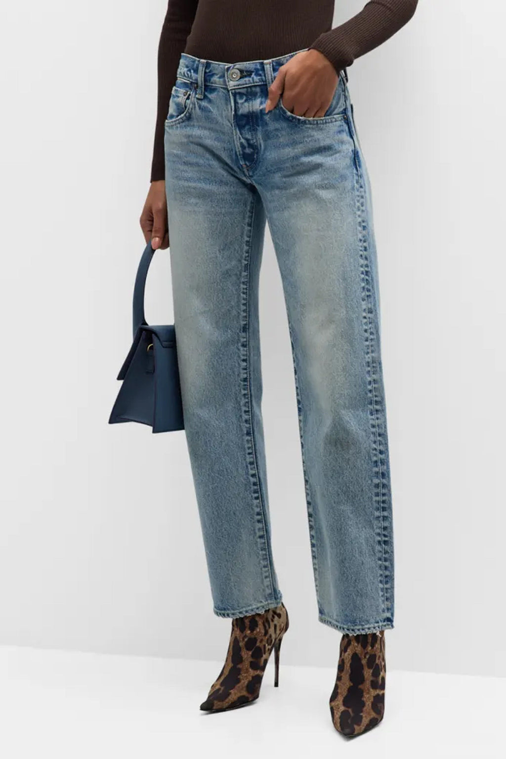 MOUSSY | MV Joelton Straight Low - Light Blue