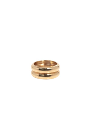 LIVIE | Malta Double Dome Ring - Gold