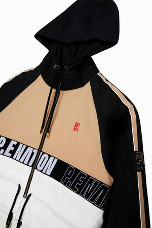 PE NATION | Croopped Man Down Jacket - Sand