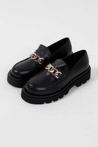 ALOHAS | Track Leather Loafer - Black