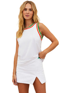 BEACH RIOT | Matchset Tank - White