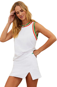 BEACH RIOT | Matchset Tank - White