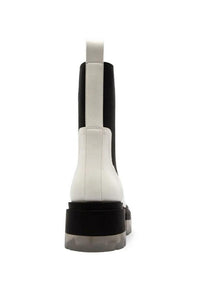 Chunky Lug Boot - White
