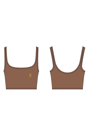 P.E NATION | Comeback Sports Bra - Acorn