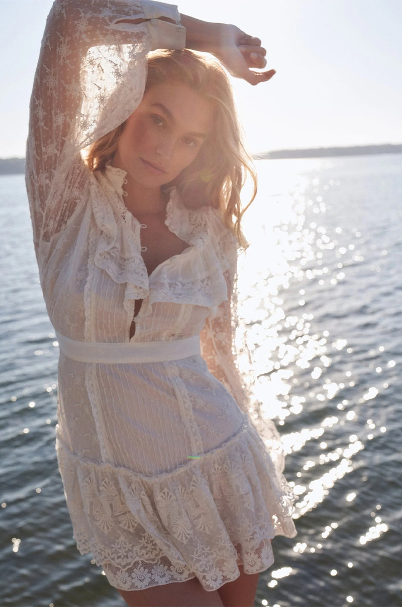 LOVESHACKFANCY | Trisha Dress - True White