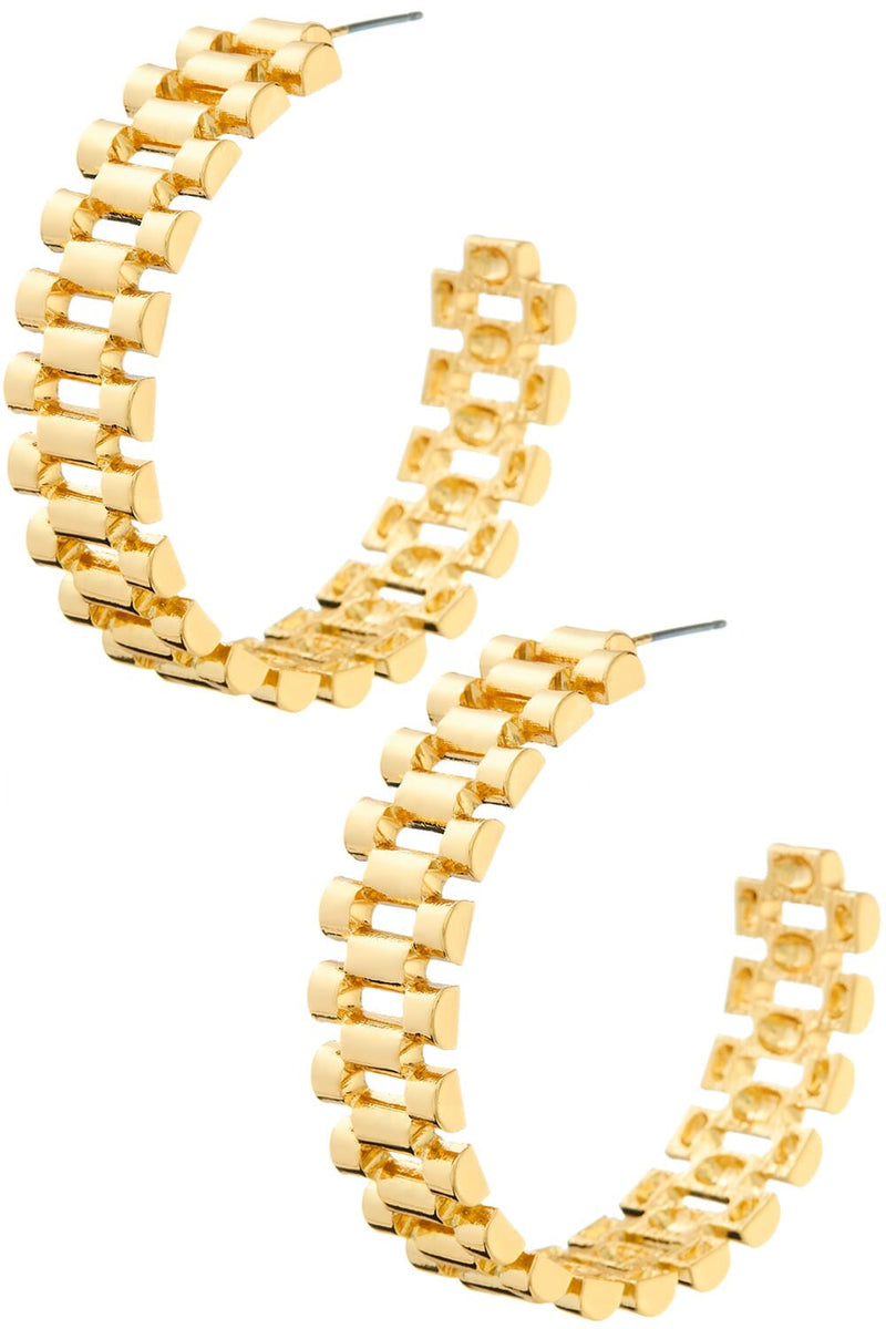 Time Out Hoop Earrings