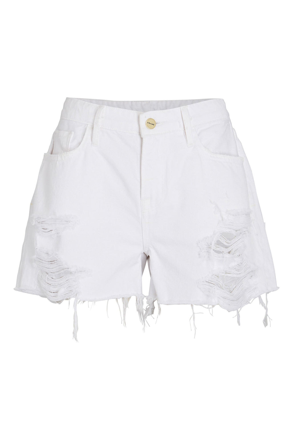 FRAME DENIM | LE GRAND GARCON SHORT | WHITE