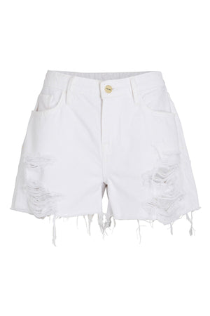 FRAME DENIM | LE GRAND GARCON SHORT | WHITE
