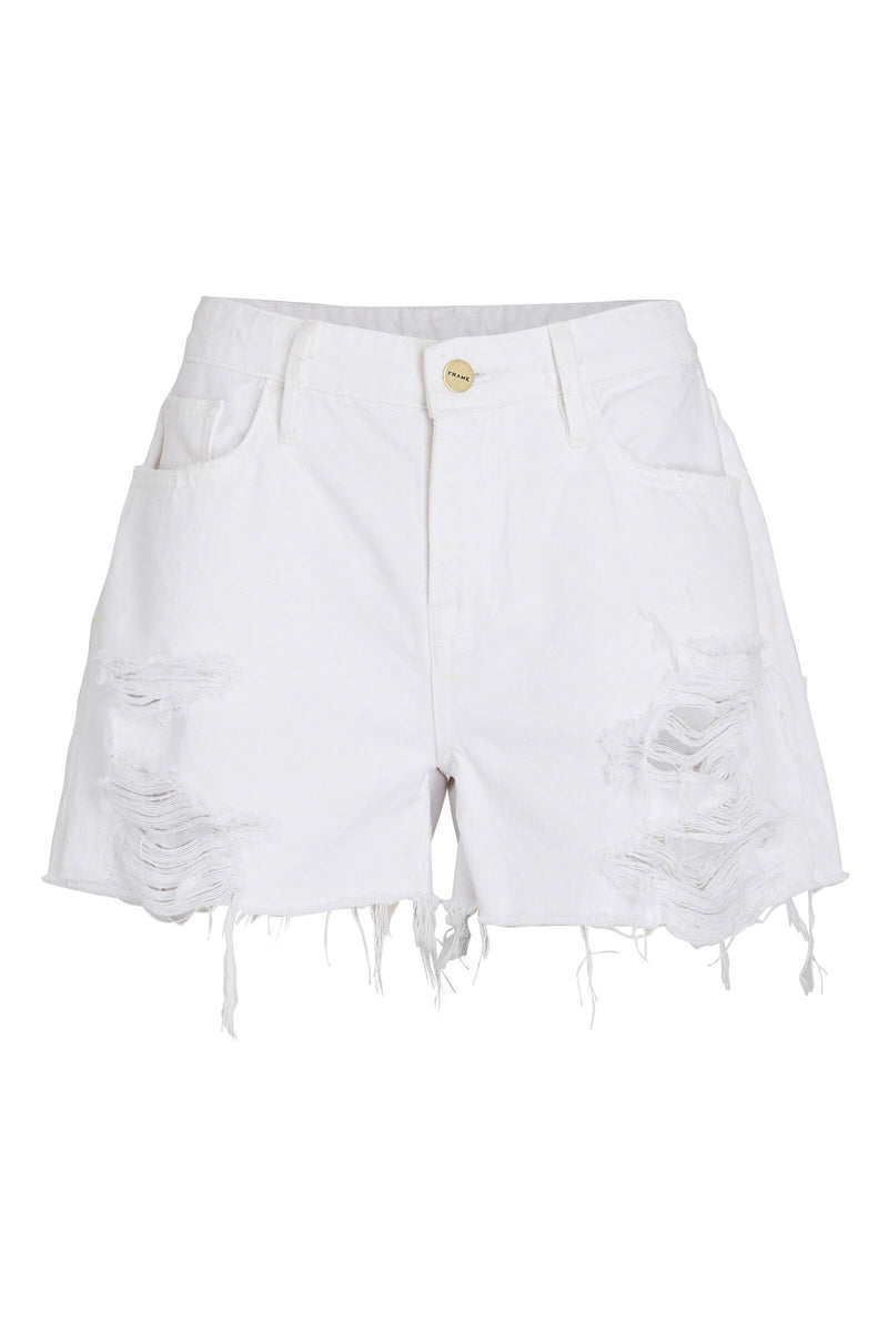 FRAME DENIM | LE GRAND GARCON SHORT | WHITE