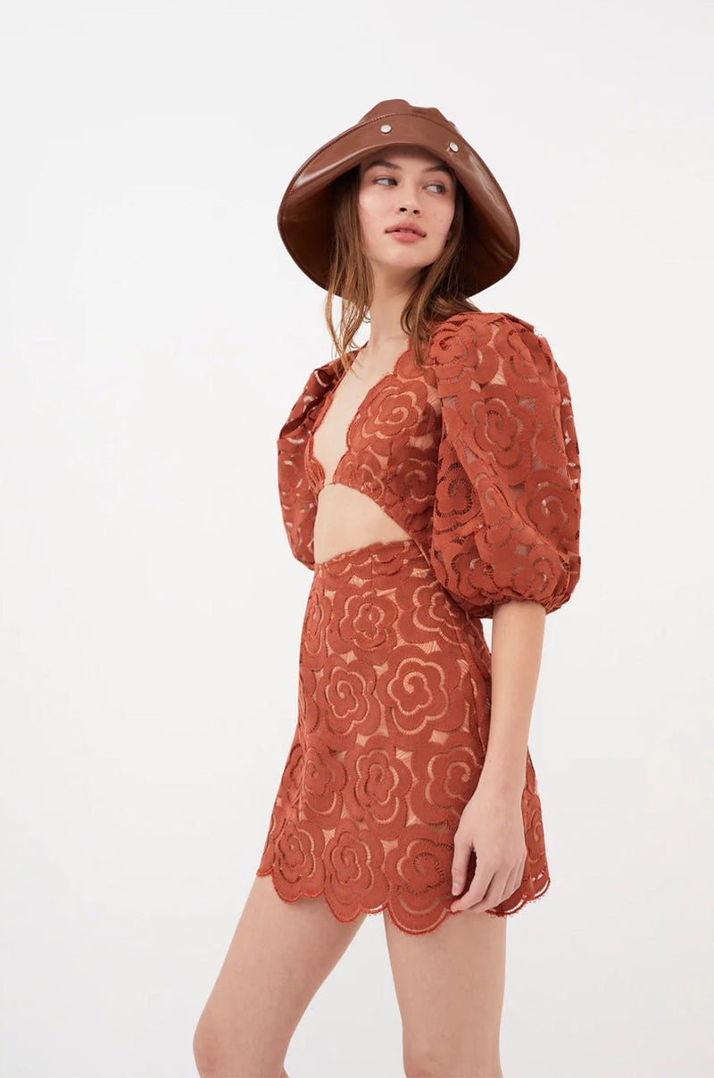 FOR LOVE & LEMONS | Letitia Mini Dress - Red