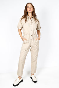 The Winnett Jumpsuit - Taupe