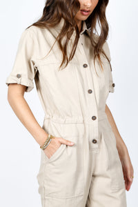 The Winnett Jumpsuit - Taupe