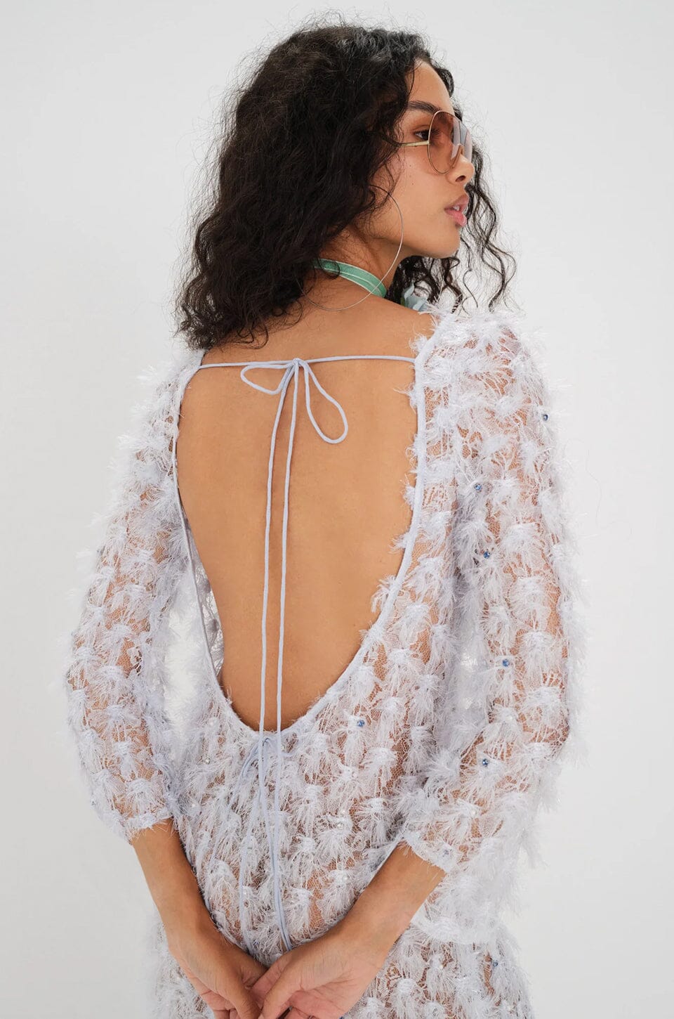 FOR LOVE & LEMONS | Amber Midi Dress - Blue Scarlet Clothing FOR LOVE & LEMONS | Amber Midi Dress - Blue Scarlet Clothing