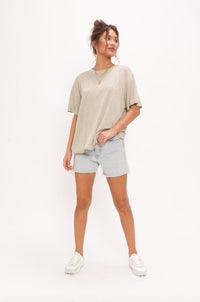 PROJECT SOCIAL T | Coco Textured Easy Tee - Moss