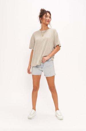 PROJECT SOCIAL T | Coco Textured Easy Tee - Moss