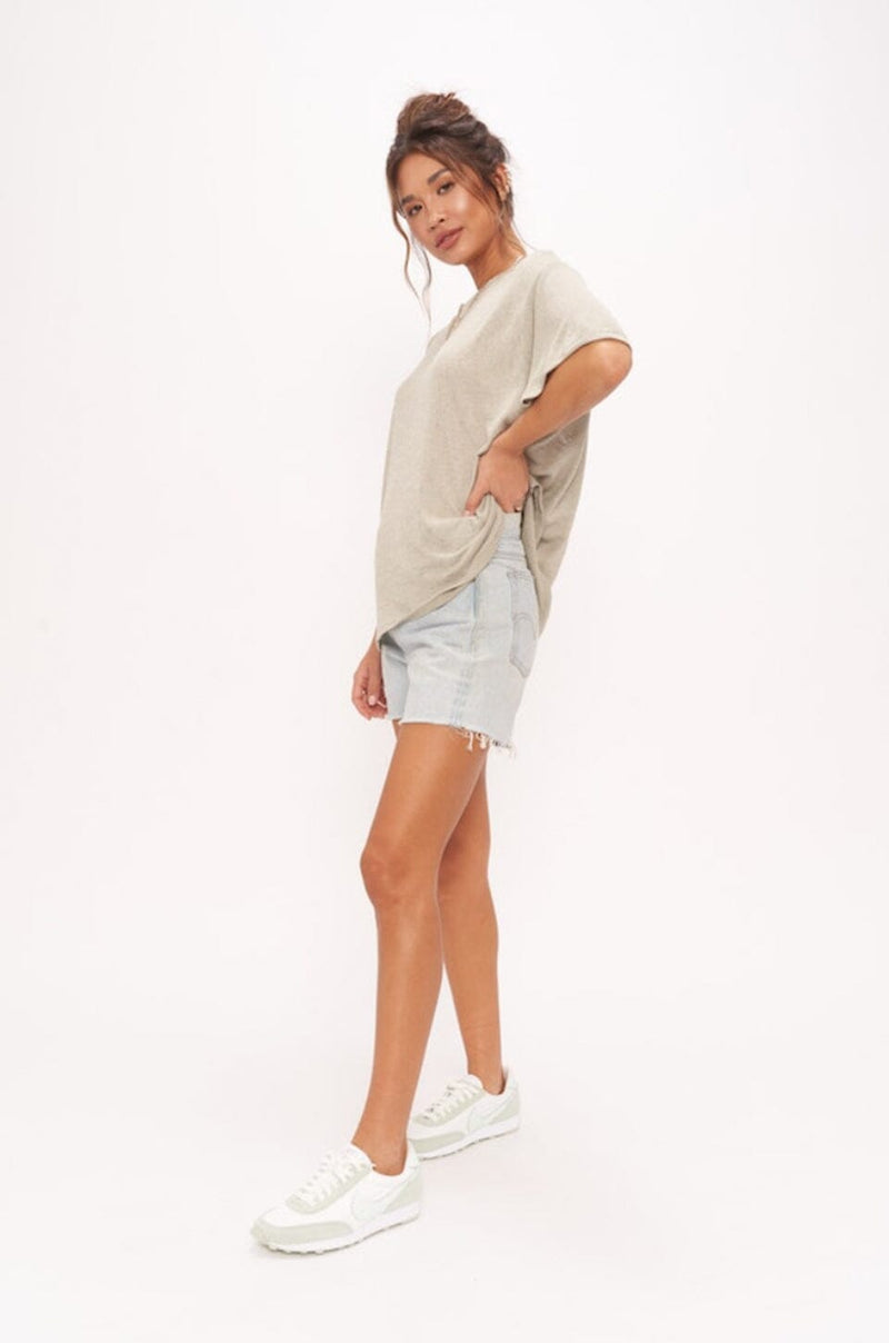 PROJECT SOCIAL T | Coco Textured Easy Tee - Moss