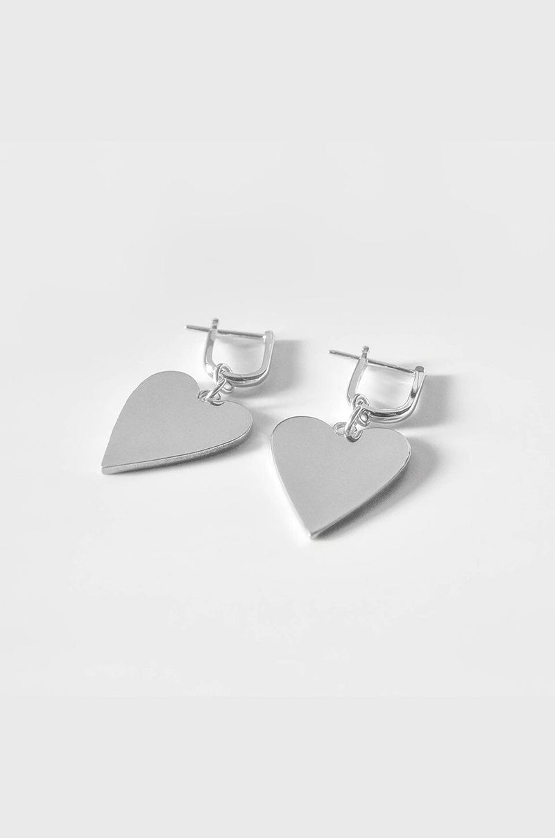 THATCH | Amaya Heart Earrings - Silver
