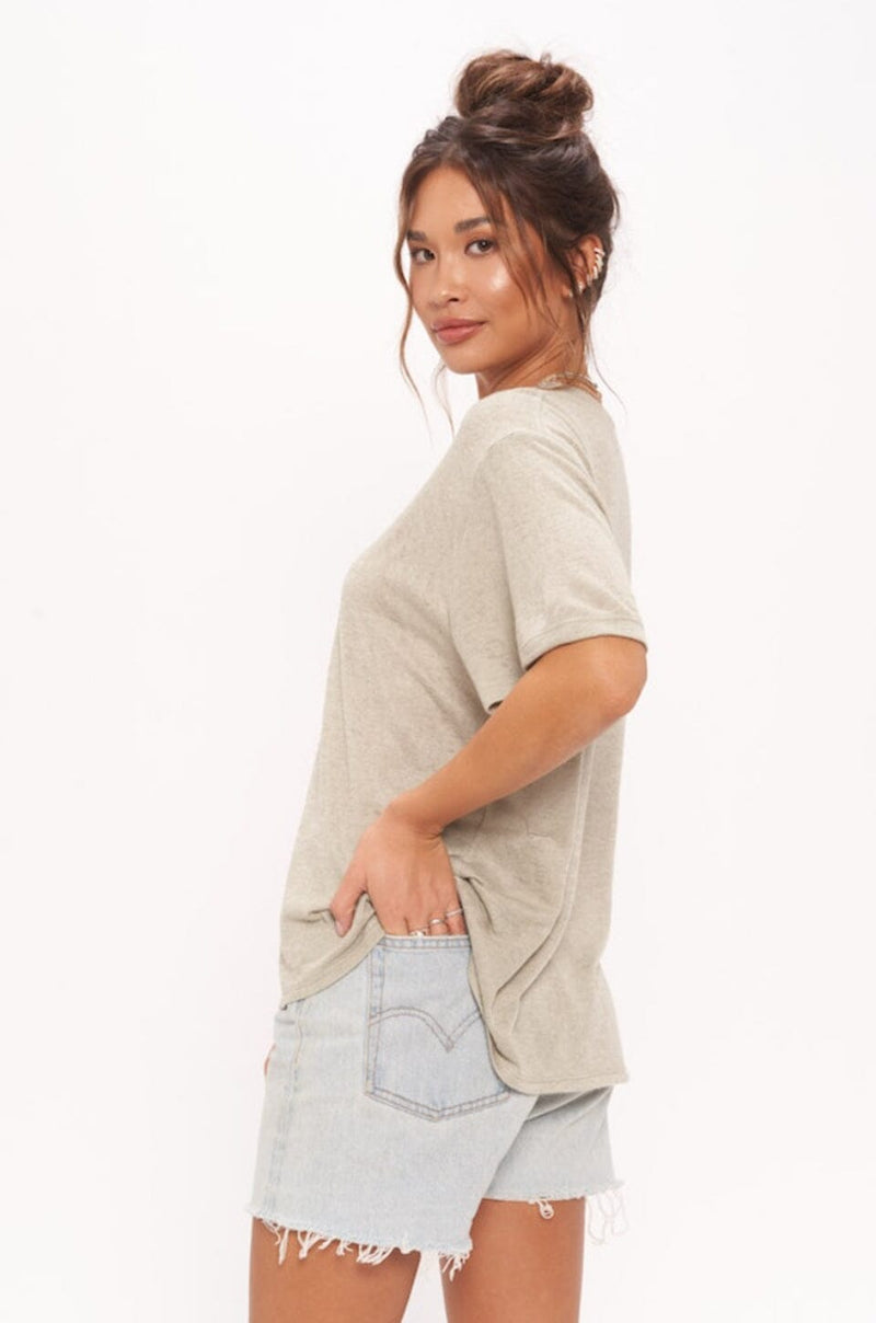 PROJECT SOCIAL T | Coco Textured Easy Tee - Moss