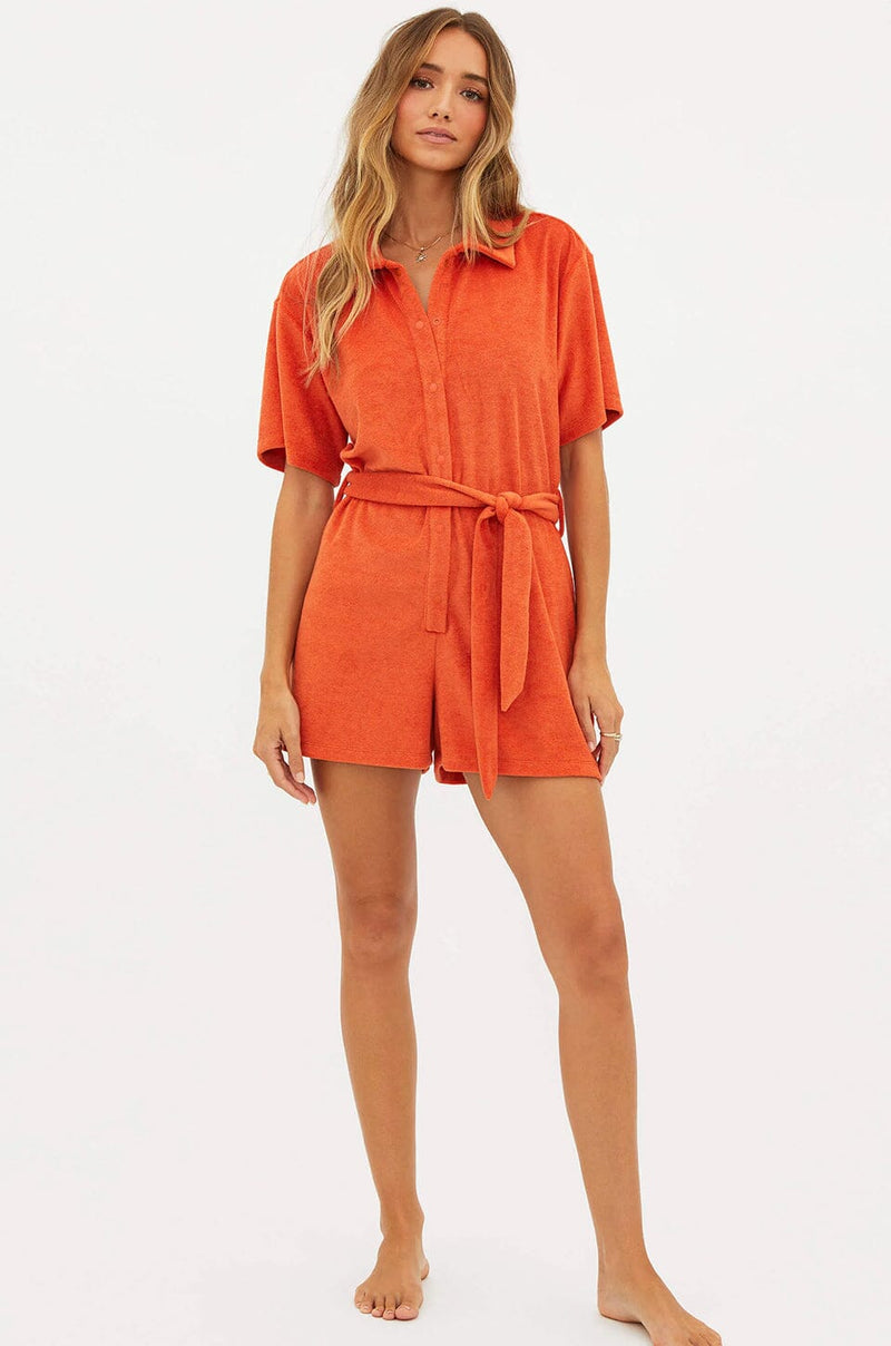 BEACH RIOT | Gia Romper - Desert Clay