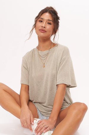 PROJECT SOCIAL T | Coco Textured Easy Tee - Moss