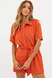 BEACH RIOT | Gia Romper - Desert Clay