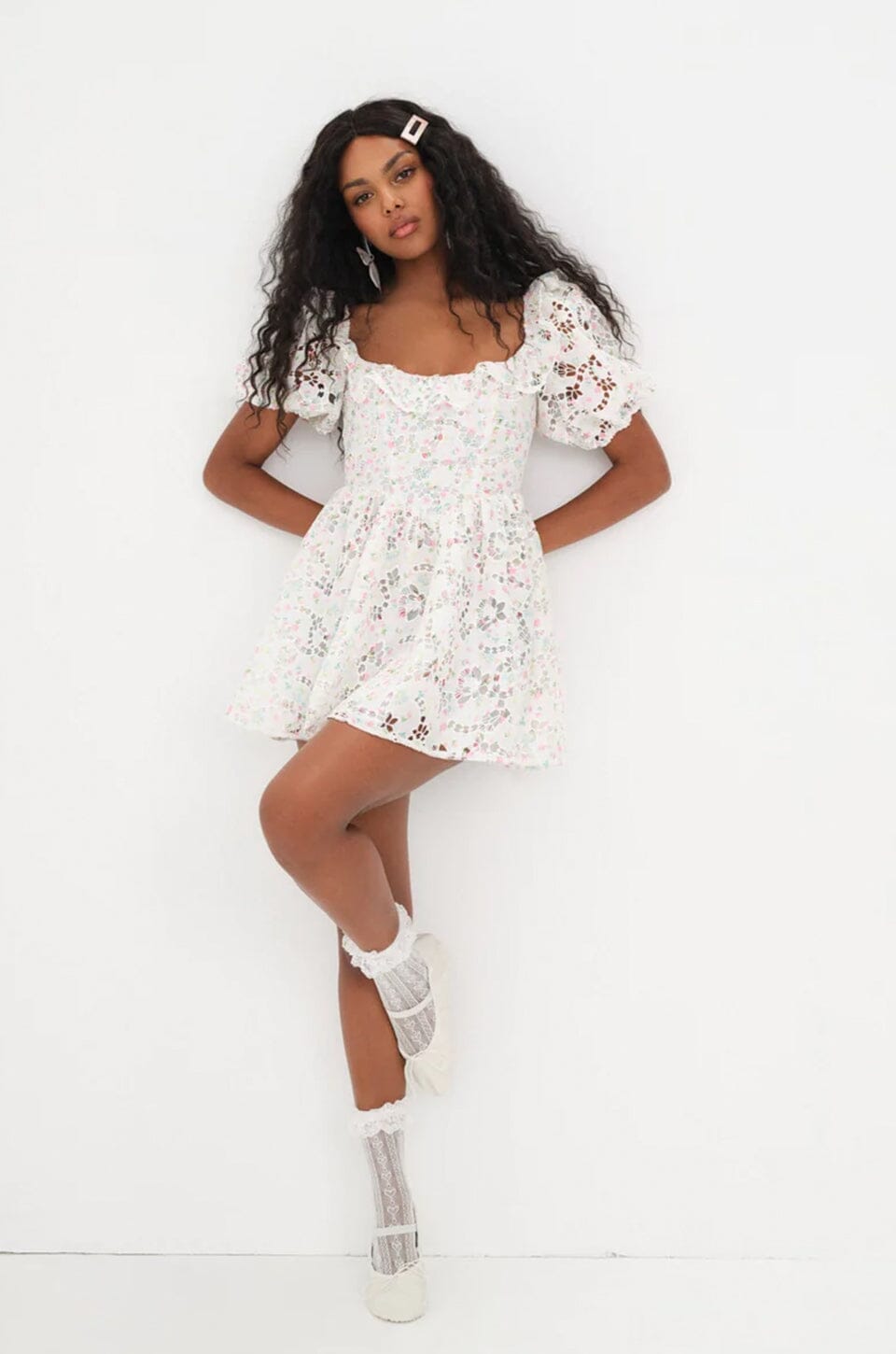 FOR LOVE & LEMONS | Magnolia Mini Dress - White