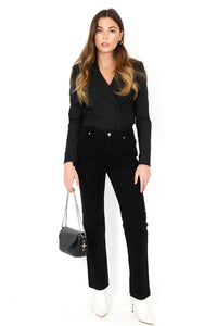 RTA | Clive Blazer Jean Jumpsuit - Black Soft