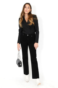 RTA | Clive Blazer Jean Jumpsuit - Black Soft