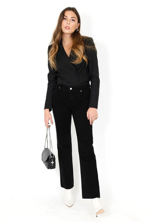 RTA | Clive Blazer Jean Jumpsuit - Black Soft