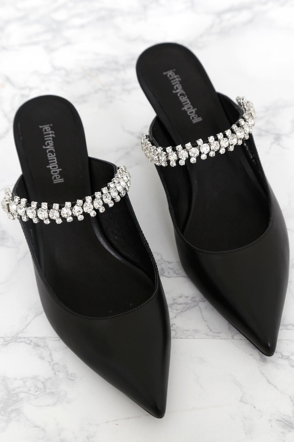 JEFFREY CAMPBELL X SCARLET | Lori Heel - Black + Silver