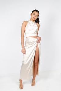 LINE & DOT | Aubrey Twist Skirt - Cream
