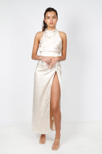 LINE & DOT | Aubrey Twist Skirt - Cream