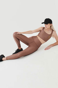 P.E NATION | Comeback Sports Bra - Acorn