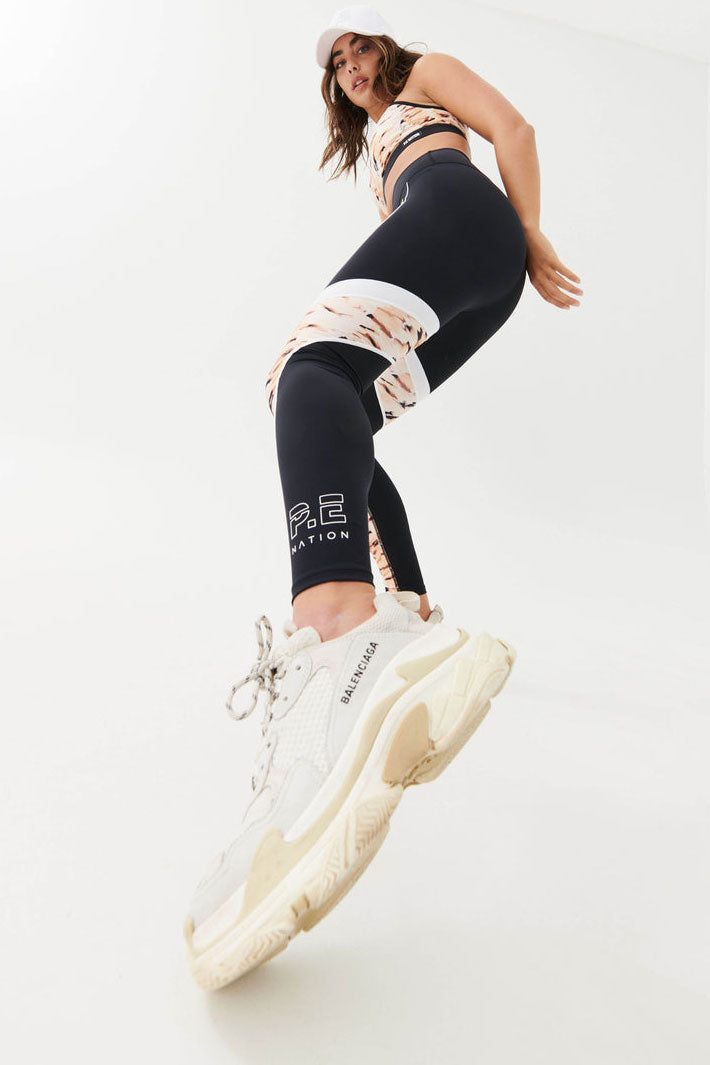 P.E NATION | Take Charge Legging - Black/Tiger