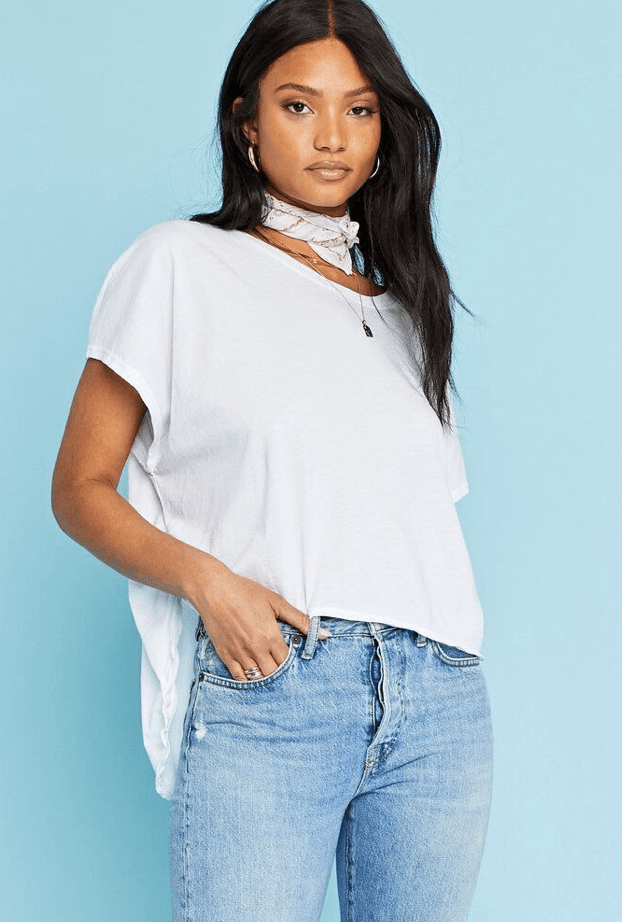 PROJECT SOCIAL T | Chances Ruched Tee - White