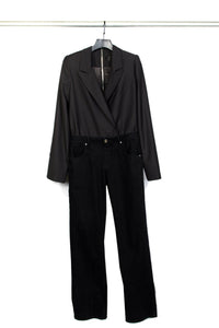 RTA | Clive Blazer Jean Jumpsuit - Black Soft