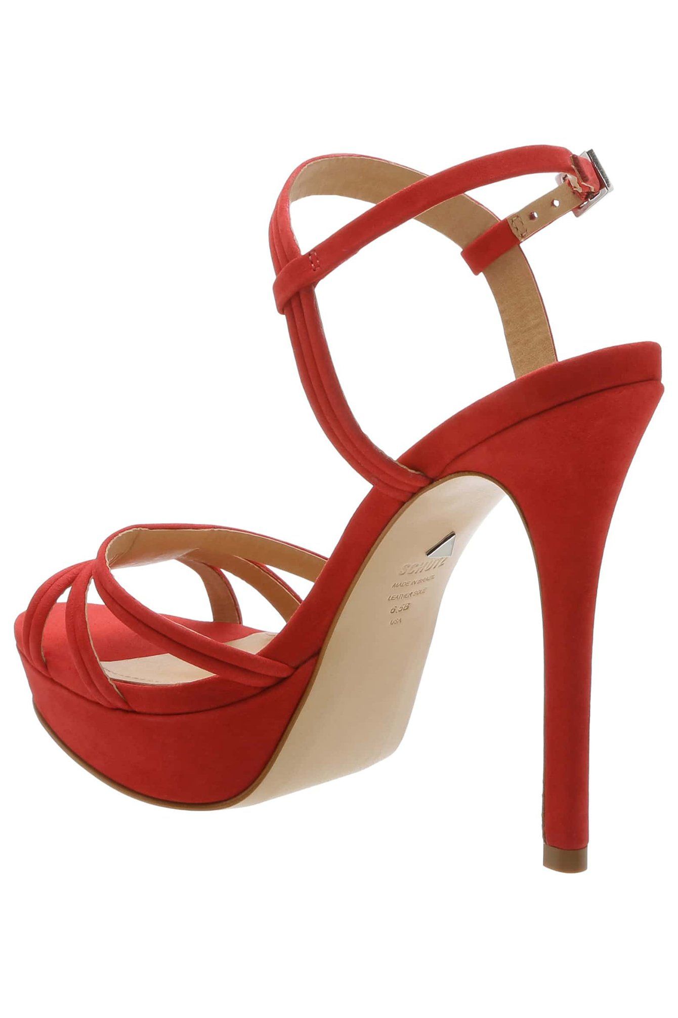 SCHUTZ Bogga Platform Heel Club Red – Scarlet Clothing