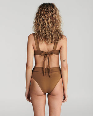 CHARLIE HOLIDAY | Lana High Waisted Brief - Chocolate