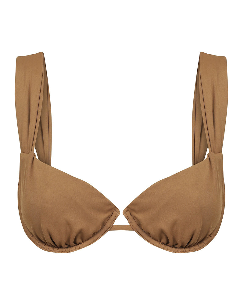 CHARLIE HOLIDAY | Lana Bra Top - Chocolate