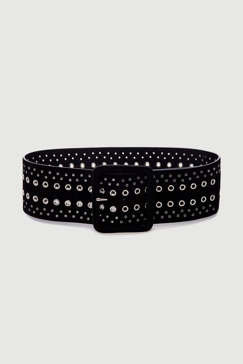 FRAME | Multi Grommet Belt - Noir