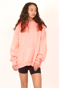 SCARLET CLOTHING | COED FLEECE HOODIE - CORAL