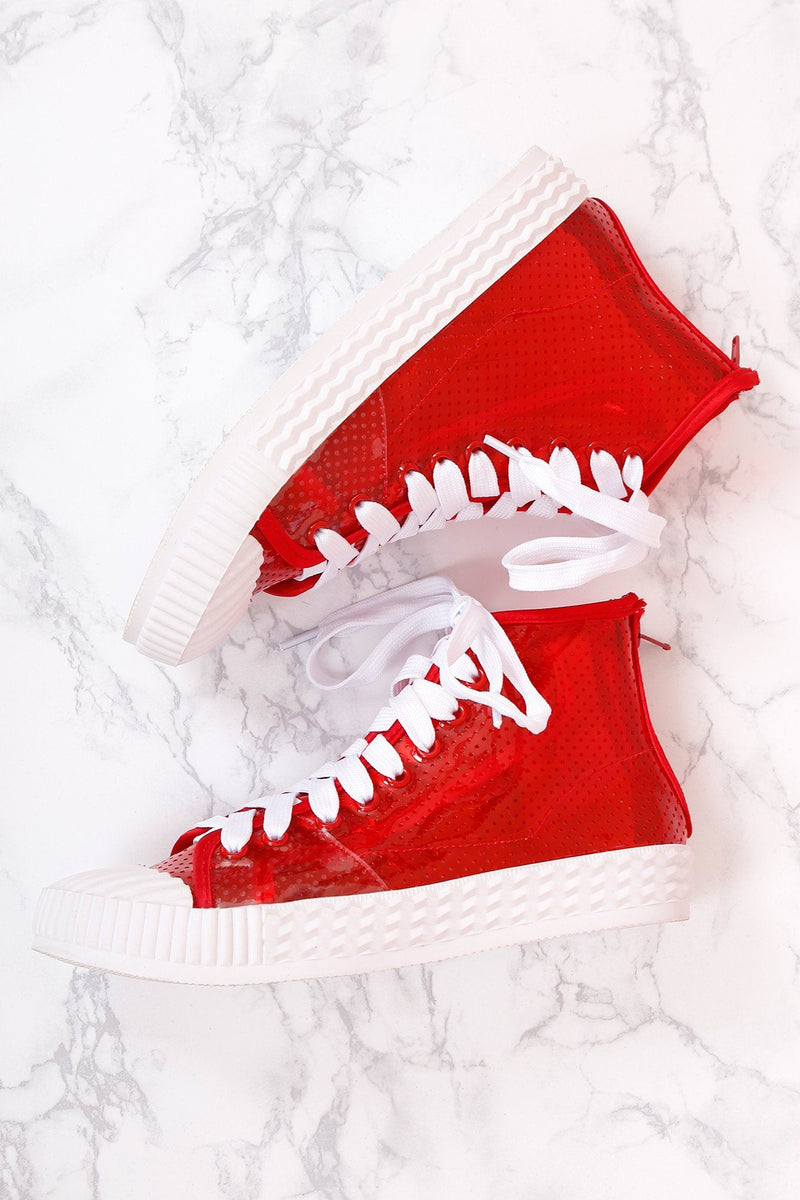 JEFFREY CAMPBELL | Ganador Sneakers - Red Vinyl